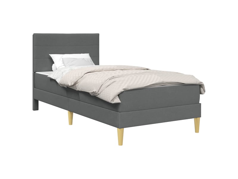  Lit simple- lit adulte -  cadre de lit 100 x 200 cm gris foncé  - Conforama A