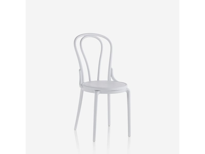  Ensemble de 4 chaises en polypropylène pour cuisine et salle à manger fly - blanc  - Conforama C