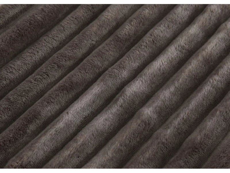  Fauteuil lounge relax avec coussin design arrondi et assise rembourrée tissu velours côtelé marron 04_0008970  - Conforama B