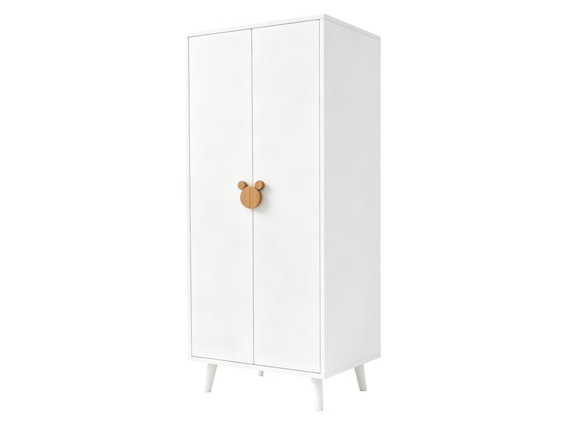 Armoire,70x55x170 cm,2 portes avec rangement,mdf,blanc - Conforama E