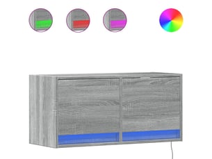 Meuble tv coloris gris 80 cm <strong></strong>  <strong></strong>