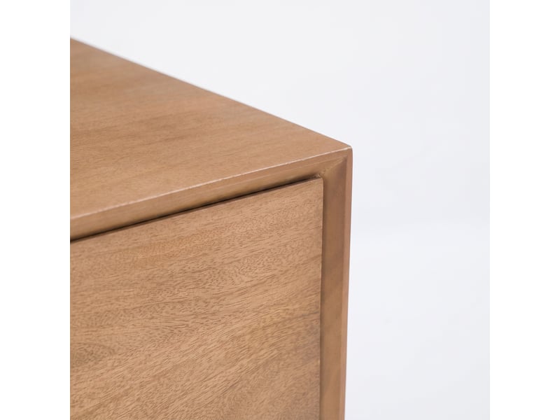  Table de chevet en bois de manguier marron clair-achille Achille - Conforama B