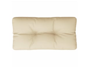 Coussin de palette, coussin de chaise, coussin de canapé beige 70x40x12 cm tissu cf55292