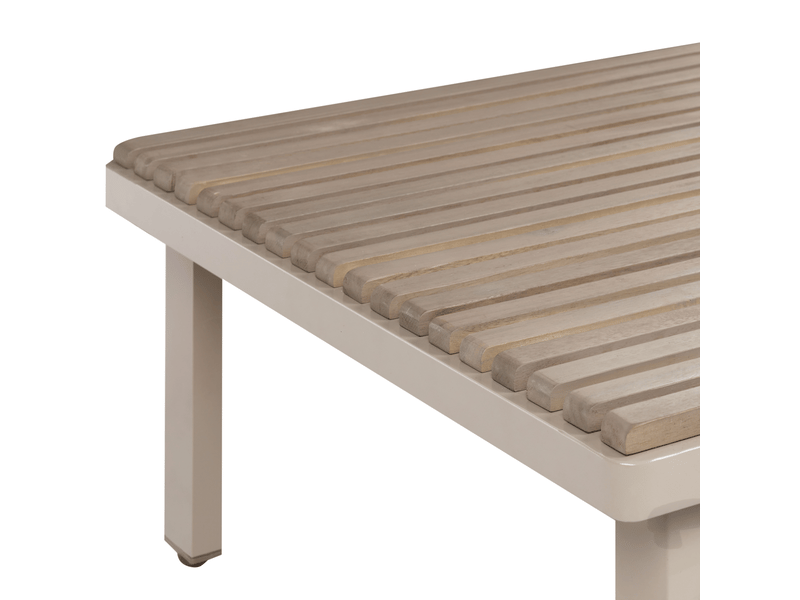  Table basse de jardin fivizzano 90 cm 70 cm acacia beige  - Conforama E
