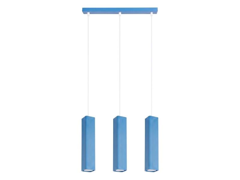  Suspension rayo 3l azur aluminium moderne 98x45x6cm SL.3296 - Conforama A
