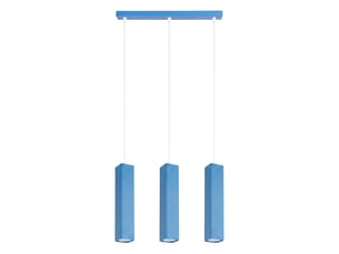 Suspension rayo 3l azur aluminium moderne 98x45x6cm