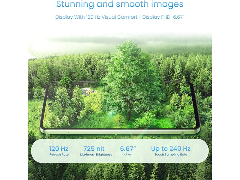  Smartphone realme c71 4g 6+128 go blanc, écran 6,67 120 hz, 6000 mah, 45 w, 50 mp, ip54  - Conforama D