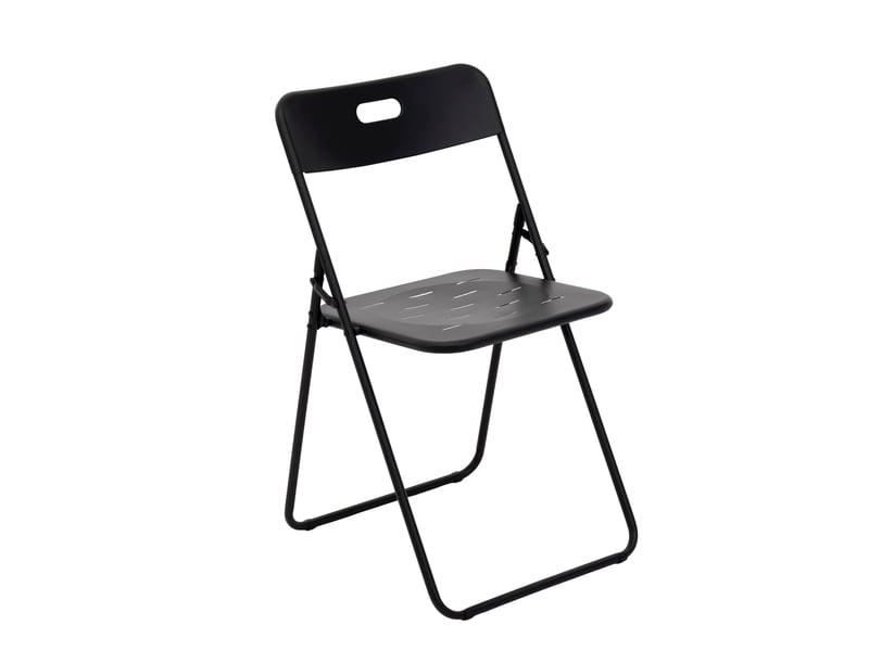  Salon de jardin bistrot pliant 3 pièces 60x60x73 cm – noir – acier e-coating, table et 2 chaises pour 2  - Conforama D