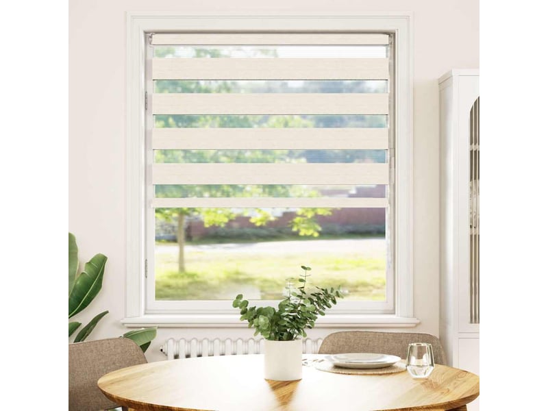  Store zèbre, store de fenêtre beige marbré largeur du tissu 110,9 cm polyester cf48251  - Conforama A