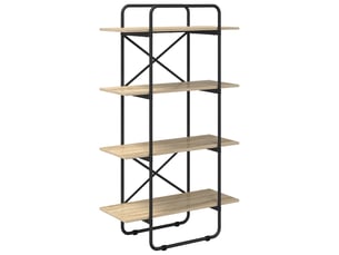Étagère 4 niveaux, étagère de rangement 80 x 35 x 140 cm pb chêne sonoma