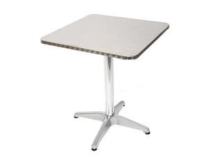 10x table de bistro m28, set de tables de jardin, rectangulaire, 60cm