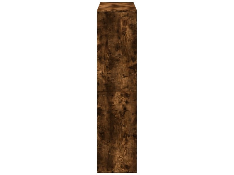  Cloison bibliothèque, meuble de rangement chêne fumé100x33x135 cm bois d'ingénierie  - Conforama E