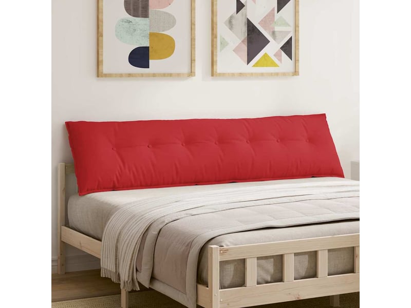 Coussin de dos, coussin de dossier rouge 200 x 19 x 50 cm tissu cf55000 - Conforama B