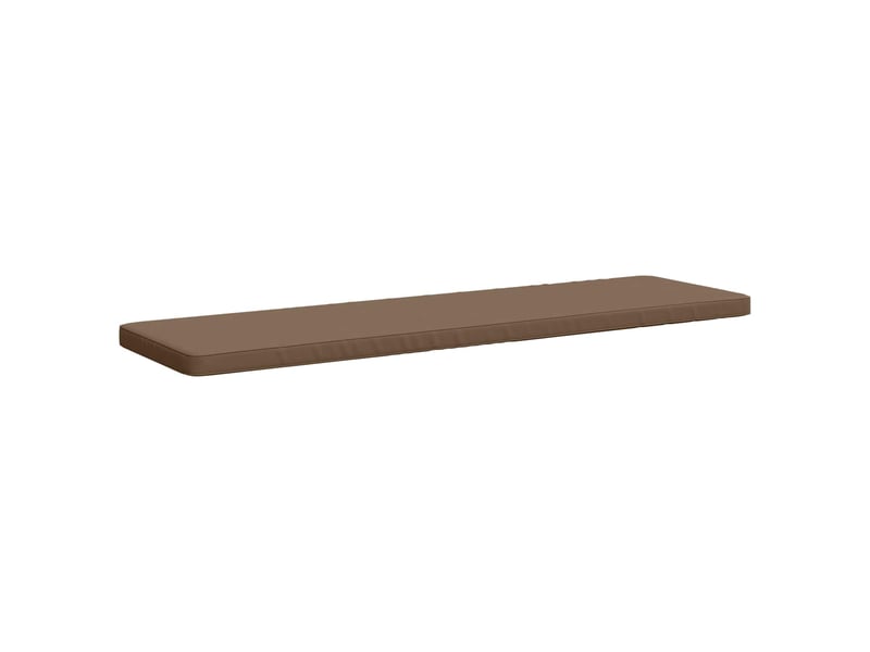 Lot de 2 coussins de banc, coussins d'assise vught 100 % polyester taupe cf58146 - Conforama D