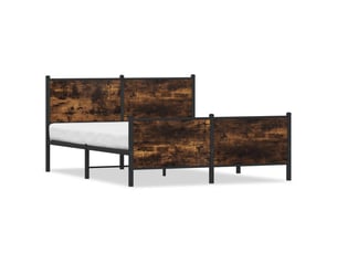 Lit 2 places 150x200 cm    coloris marron