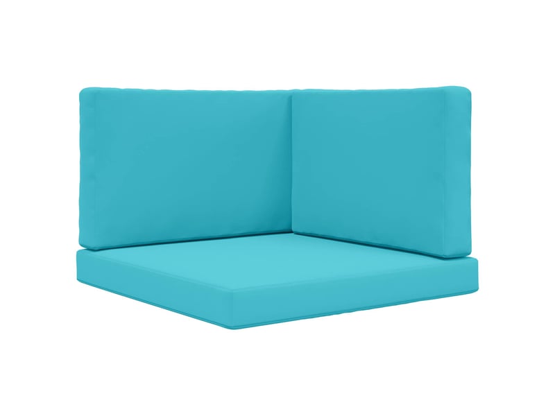 Coussin de canapé d'extérieur, coussin de chaise polyester turquoise 80 x 80 cm cf54183 - Conforama A