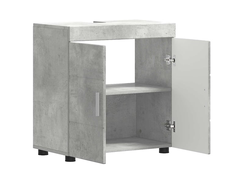  Ensemble d'armoire de salle de bain tulum gris béton cf62984  - Conforama E