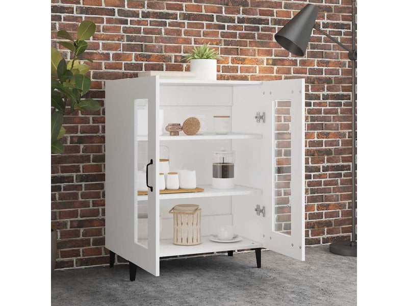  Buffet - bahut - meuble de rangement blanc 69,5x34x90 cm bois d'ingénierie  - Conforama C