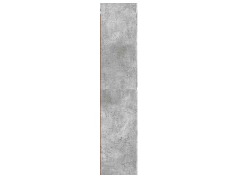 Cabinet salle de bain mural, meuble de rangement gris béton 33x34.5x160 cm shl3394 - Conforama D