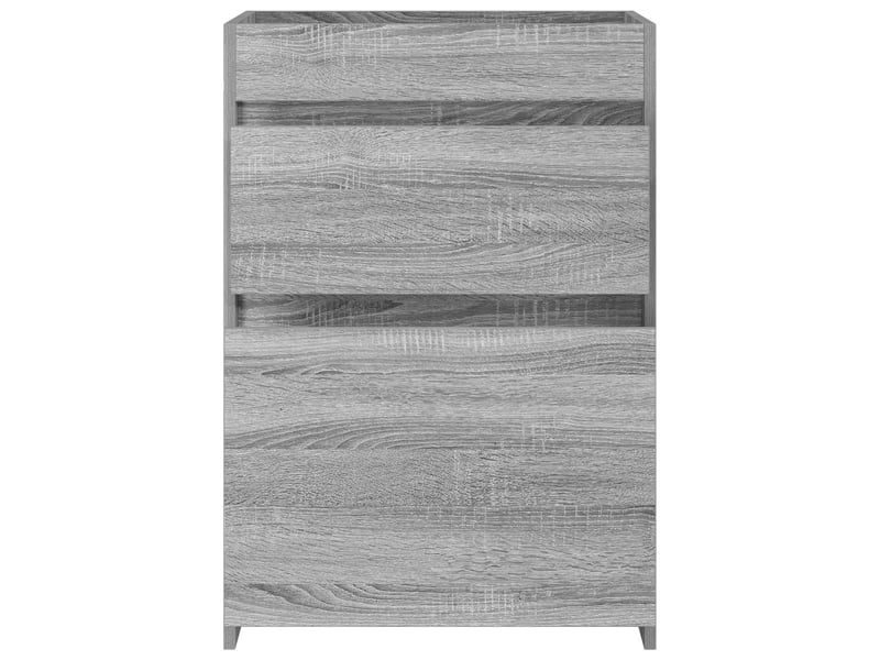  Meuble sous lavabo de salle de bain, commode sonoma gris shl8628  - Conforama D