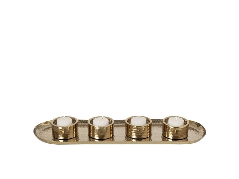  Chandelier plateau en métal amaru 66cm doré  - Conforama B