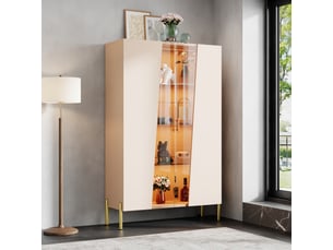 Meuble tv coloris beige 40 cm <strong>WISHDOR</strong> <strong></strong>