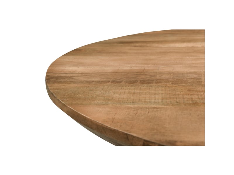 Macy-table à manger ovale 68 personnes 180 cm en bois massif - Conforama E
