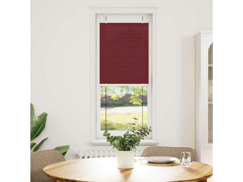 Store plissé, store de fenêtre rouge bordeaux 45x150 cm largeur du tissu 44,4 cm cf47037 - Conforama A