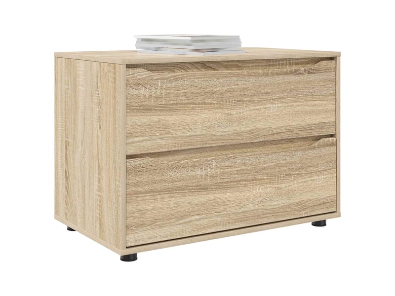 Armoire de rangement, commode de rangement 80 x 48 x 57 cm bois d'ingénierie shl9445 - Conforama C