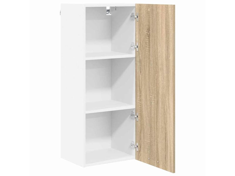  Meuble de rangement cuisine, armoire suspendue chêne sonoma 40x31x100cm shl8201  - Conforama E