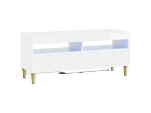 Meuble tv coloris blanc 1 cm <strong></strong> <strong></strong>