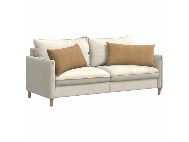 Lot de 2 coussins de canapé, coussins décoratifs marron 80 x 40 cm cf59131 - Conforama C