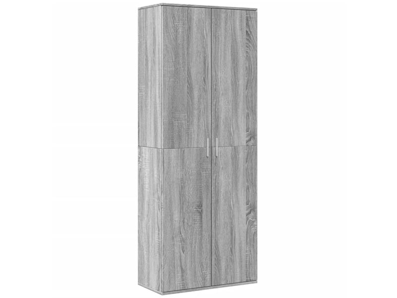 Buffet haut, meuble de rangement salon sonoma gris 70x35x180 cm bois d'ingénierie  - Conforama A