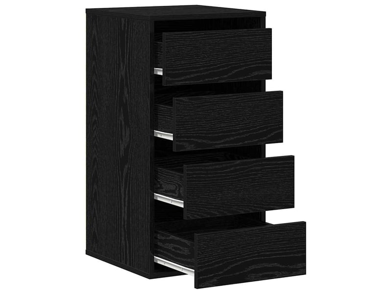 Armoire à tiroirs, commode 3-tiroir noir 40x41x76 cm - Conforama E