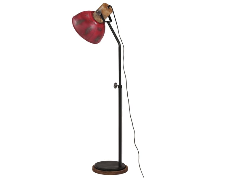  Lampadaire salon, lampe sur pied 25 w rouge délavé 30x30x100-150 cm e27  - Conforama E