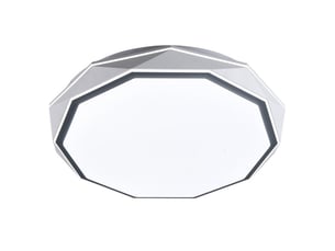 Plafonnier led fabrilamp odiel gris 120 w 10200 lm 3000-4000-6000 k télécommande 7x50x50 cm