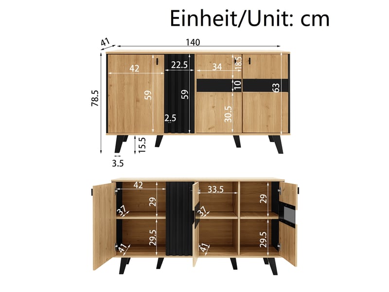  Ensemble de meubles de salon moderne - 3 pièces - table basse - meuble tv 170x40x50.5 cm 100x60x45cm - Conforama D