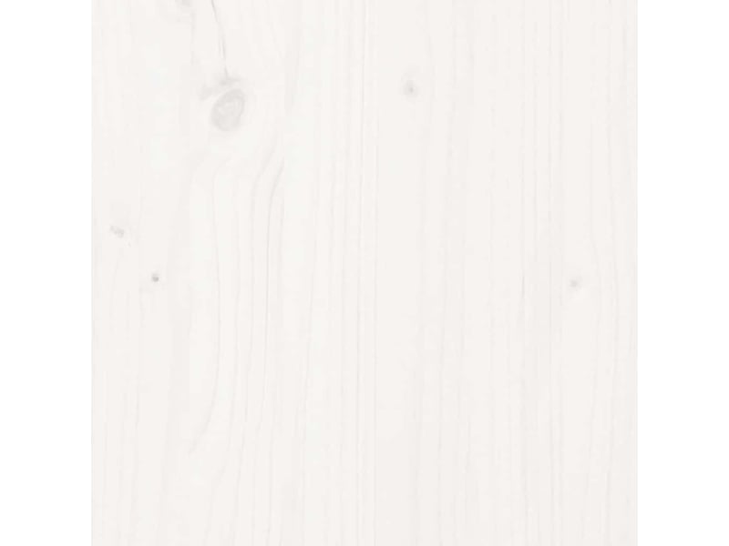  Lit double- lit adulte -  cadre de lit sans matelas blanc bois massif 120x200 cm  - Conforama D