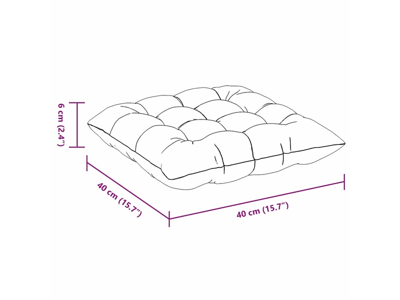  Lot de 4 coussins de siège, coussins décoratifs tissu en velours côtelé crème cf59980  - Conforama E