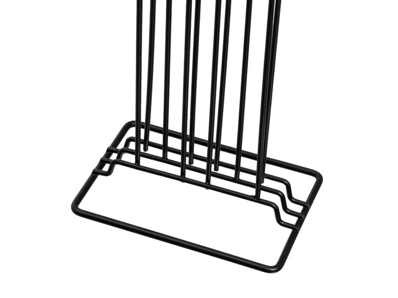 Lot de 2 porte-capsules vertical de café en métal noir mat pour 36 capsules - longueur 15 x profondeur 10 x hauteur 38 cm  - Conforama D