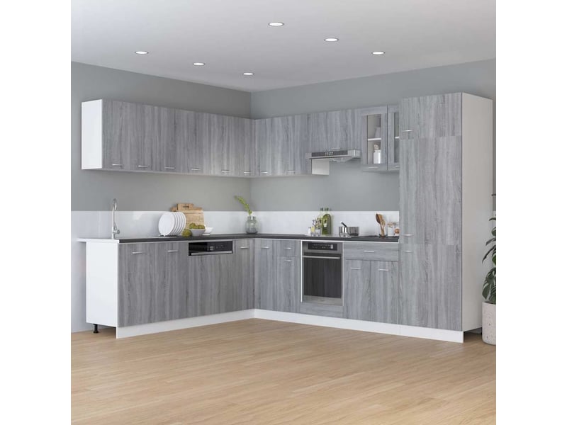 Armoire de cuisine, armoire à tiroirs lyon gris sonoma 60x46x81,5cm bois d'ingénierie - Conforama B