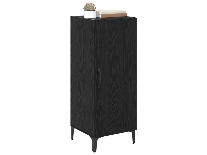  Buffet - bahut - meuble de rangement chêne noir 34,5 x 34 x 90 cm bois d'ingénierie  - Conforama C