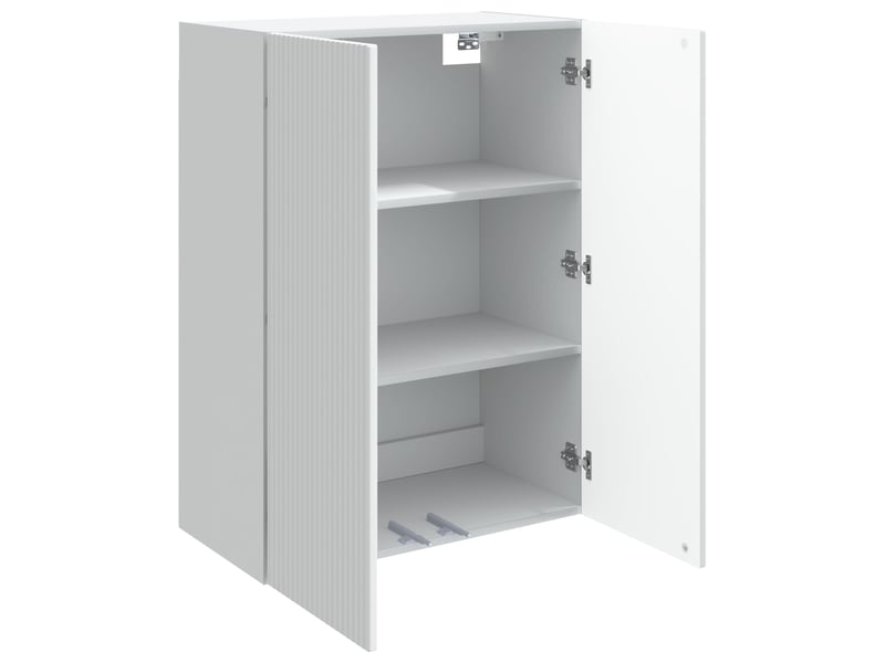  Armoire murale salon, meuble de rangement 66x34,5x90 cm bois d'ingénierie blanc shl8077  - Conforama C