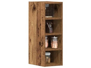 Meuble de rangement cuisine, armoire suspendue bois ancien 20x29,5x60 cm bois d'ingénierie