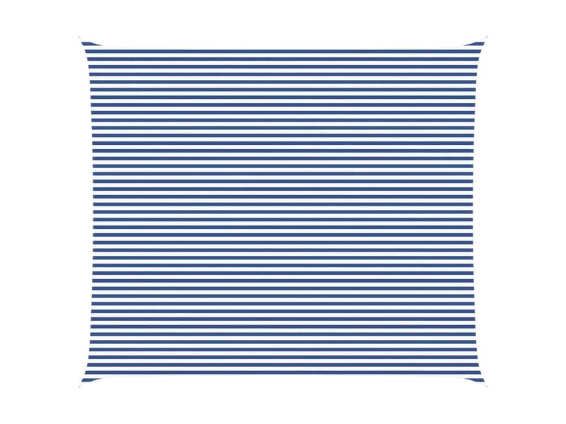  Voile d'ombre - voile d'ombrage - voile parasol bleu et blanc 7 x 6 m 100 % polyester oxford  - Conforama A