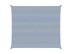 Voile d'ombre - voile d'ombrage - voile parasol bleu et blanc 7 x 6 m 100 % polyester oxford