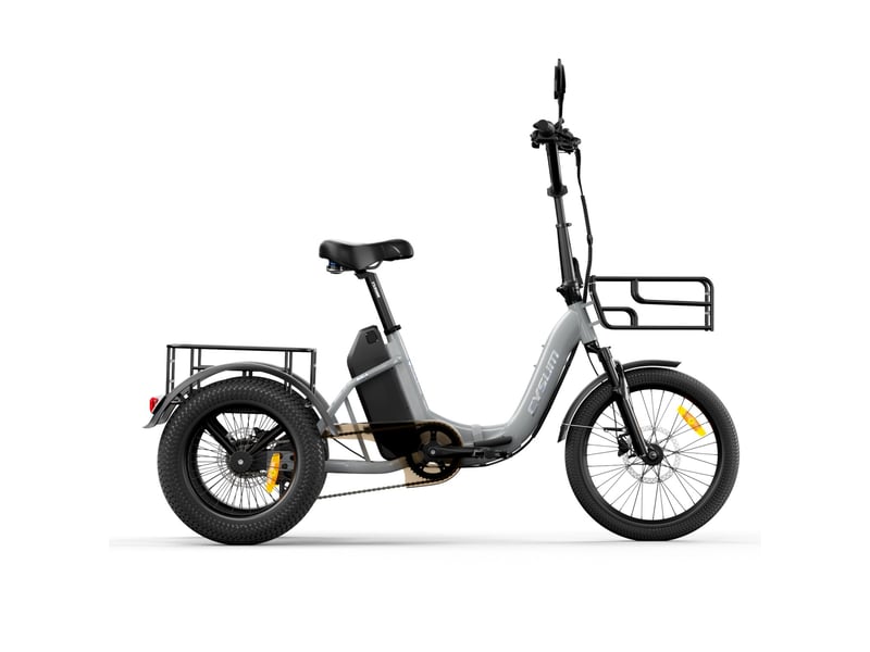  Tricycle électrique cysum ag1 pro, 750 w, batterie 48 v 20 ah, gris AG1 Pro - Conforama C