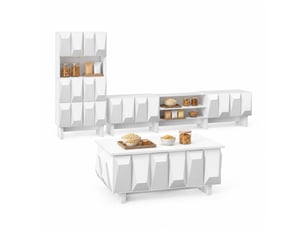 Meuble tv coloris blanc 180 cm HAUSS SPOLE  