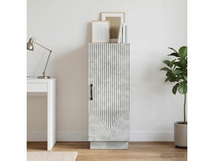 Buffet cuisine, meuble de rangement, bahut gris béton 33 x 34,5 x 87 cm bois d'ingénierie shl21564