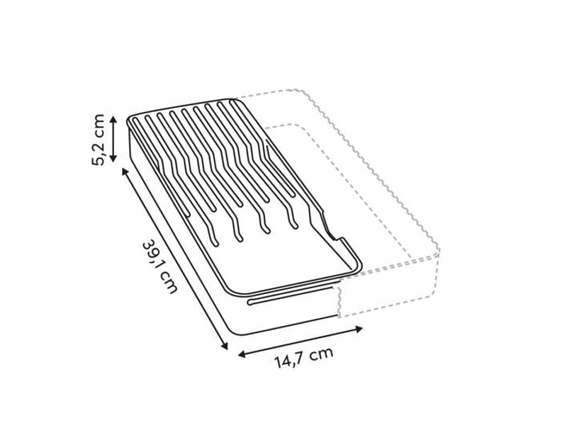  Range-couteaux extensible pour tiroir neo gris NEO - Conforama C